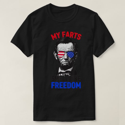 Mijn kunst smukt als Freedom Abraham Lincoln 4de v T-shirt (Design voorkant)
