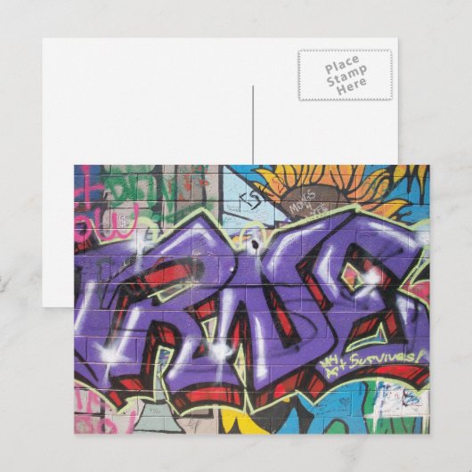 Mijn kunst Survives Briefkaart (Voorkant / Achterkant)