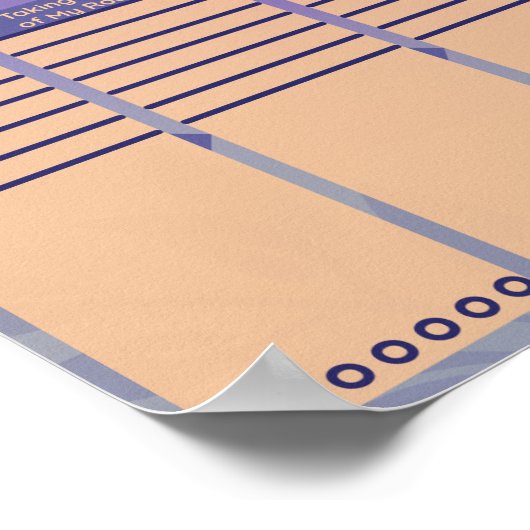 mijn kurkgrafiek poster (Hoek)