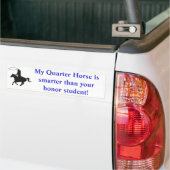 Mijn kwart paard is slimmer dan... bumpersticker (Op Truck)