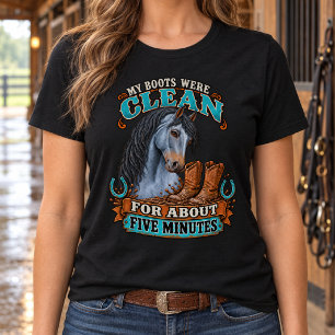 Mijn laarzen waren vijf minuten geleden nog schoon t-shirt