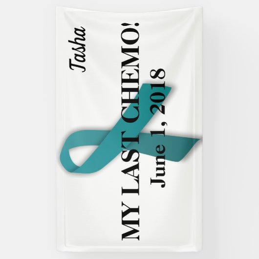 Mijn laatste Chemo viering banner (Verticaal)