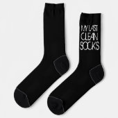 Mijn laatste Clean Socks Funny Slogan Sokken (Links)