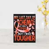 Mijn laatste dag chemo-leukemiebewustmakingsboter kaart (Gele Bloem)