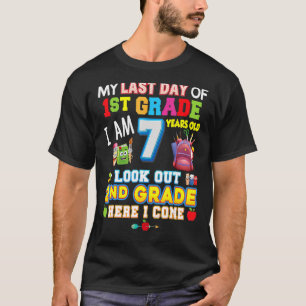Mijn laatste dag van de 2de klas hier kom ik zo la t-shirt