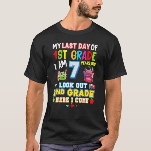 Mijn laatste dag van de 2de klas hier kom ik zo la t-shirt (Voorkant)