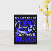 Mijn laatste dag van de dag Chemo Alopecia Awarene Kaart (Gele Bloem)