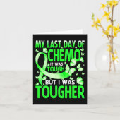 Mijn laatste dag van de dag chemo hersenen handica kaart (Gele Bloem)