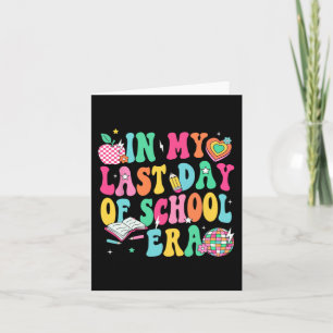 Mijn laatste dag van de schooltijd leraar jongens  kaart