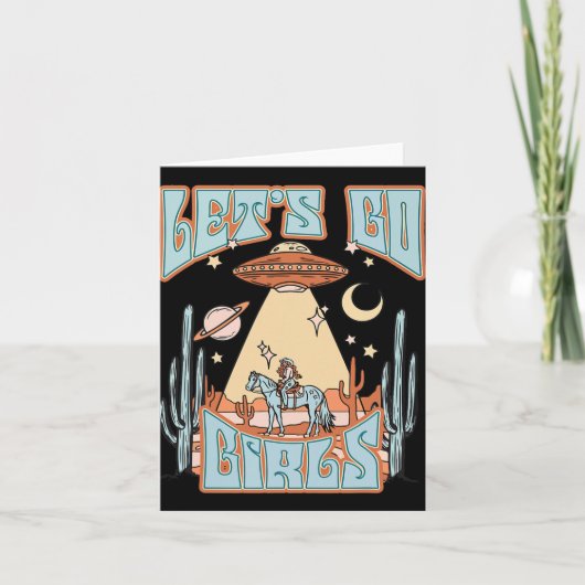 Mijn laatste disco Let's Go Girls Bruid Bruidsmeis Kaart (Voorkant)