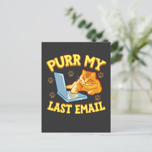 Mijn laatste e-mail Spint Briefkaart (Staand voorkant)