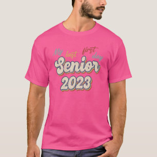Mijn laatste eerste dag, senior 2023, terug naar s t-shirt