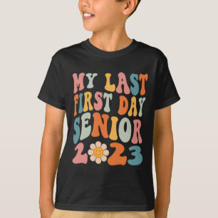 Mijn laatste eerste dag, senior 2023, terug naar s t-shirt