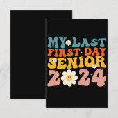 Mijn laatste Eerste Dag Senior Class van 2024 Bedankkaart (Voorkant / Achterkant)