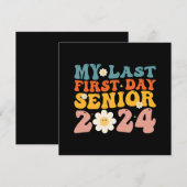 Mijn laatste Eerste Dag Senior Class van 2024 Kaart (Voorkant / Achterkant)