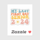 Mijn laatste Eerste Dag Senior Class van 2024 Sticker (Vel)