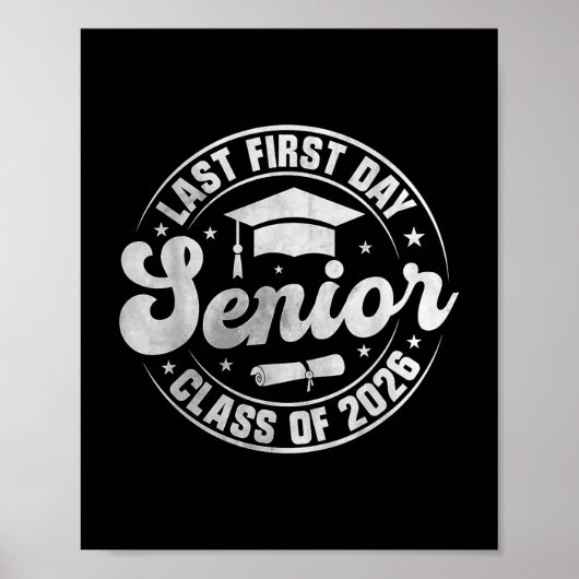 Mijn laatste eerste dag seniorenklasse 2026 van 20 poster (Voorkant)