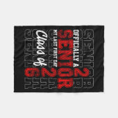 Mijn laatste eerste dag seniorenleven CL van 2026  Fleece Deken (Voorkant (Horizontaal))