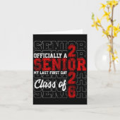 Mijn laatste eerste dag seniorenleven CL van 2026  Kaart (Gele Bloem)