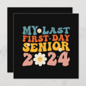 Mijn laatste eerste schooldag eindexamenklas 2024 kaart (Voorkant / Achterkant)