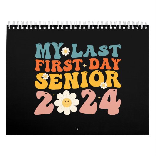 Mijn laatste eerste schooldag eindexamenklas 2024 kalender (Hoes)