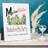 Mijn laatste Fiesta Bachelorette Party Cactussen T Fotoplaat (Zijkant)