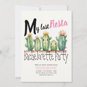 Mijn laatste Fiesta Bachelorette Party Cactussen T Kaart
