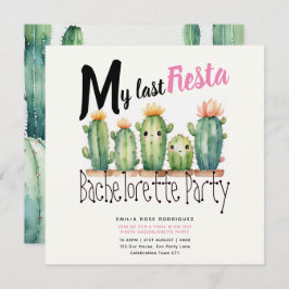 Mijn laatste Fiesta Bachelorette Party Cactussen T Kaart