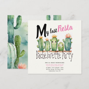 Mijn laatste Fiesta Bachelorette Party Cactussen T Kaart