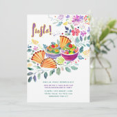 Mijn laatste Fiesta Bachelorette Party Food Theme Kaart (Staand voorkant)