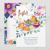 Mijn laatste Fiesta Bachelorette Party Food Theme Kaart (Voorkant / Achterkant)