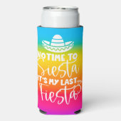 Mijn laatste Fiesta Bruid Bachelorette Party Custo Seltzer Blikjeskoeler (Seltzer Achterkant)