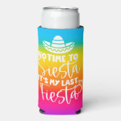 Mijn laatste Fiesta Bruid Bachelorette Party Custo Seltzer Blikjeskoeler (Seltzer Voorkant)