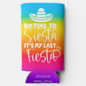 Mijn laatste Fiesta Bruid Bachelorette Party Custo Seltzer Blikjeskoeler (Achterkant)