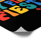 Mijn laatste Fiesta Bruid Groovy vrijgezellenfeest Poster (Hoek)