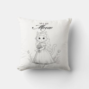 Mijn Laatste Miauw Vrijgezellenfeest Design   Cute Kussen