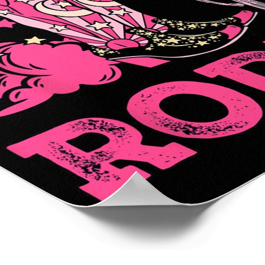 Mijn laatste Rodeo Bride Squad Bridal Party Wester Poster (Hoek)