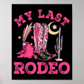 Mijn laatste Rodeo Bride Squad Bridal Party Wester Poster (Voorkant)
