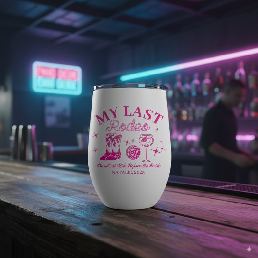 Mijn laatste Rodeo gepersonaliseerde roze vrijgeze