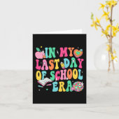 Mijn laatste schooldag Leraar Jongens Meisjes Afst Kaart (Gele Bloem)