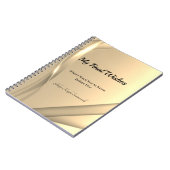 Mijn laatste wensen Spiral Notitieboek | Gouden gl (Linkerzijde)