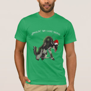 Mijn Laatste Zenuw Krijgt een Kerstman-paniek Grap T-shirt