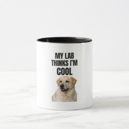 Mijn Lab denkt dat ik cool ben Foute Labrador mok