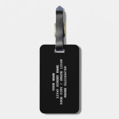 Mijn label Mijn tas | Grappig bagagelabel voor rei (Achterkant verticaal)