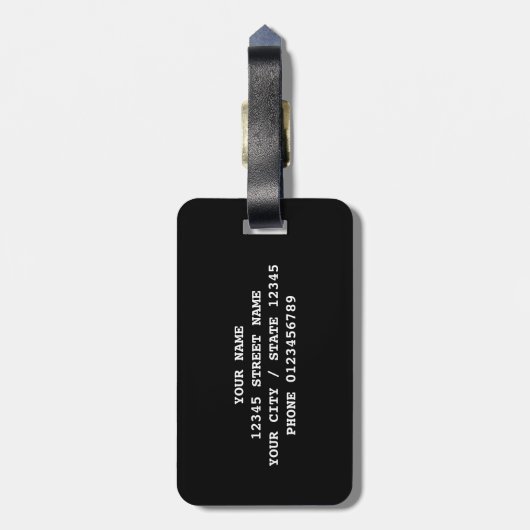 Mijn label Mijn tas | Grappig bagagelabel voor rei (Achterkant verticaal)