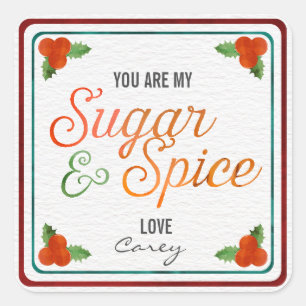 Mijn Label voor kerstcadeaus voor suiker en specer