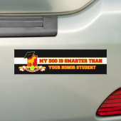 Mijn labrador is slimmer bumpersticker (Op auto)