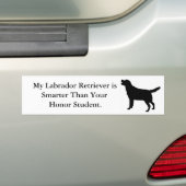 Mijn labrador Retriever is slimmer Bumpersticker (Op auto)