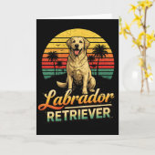 Mijn Labrador Retriever Kaart (Gele Bloem)