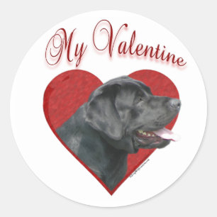 Mijn Labrador Retriever Valentijn Ronde Sticker